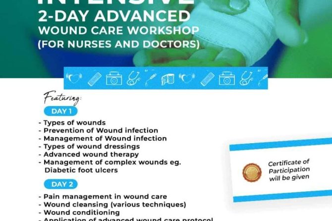 A 2-day Advanced Wound Care Workshop for nurses and doctors