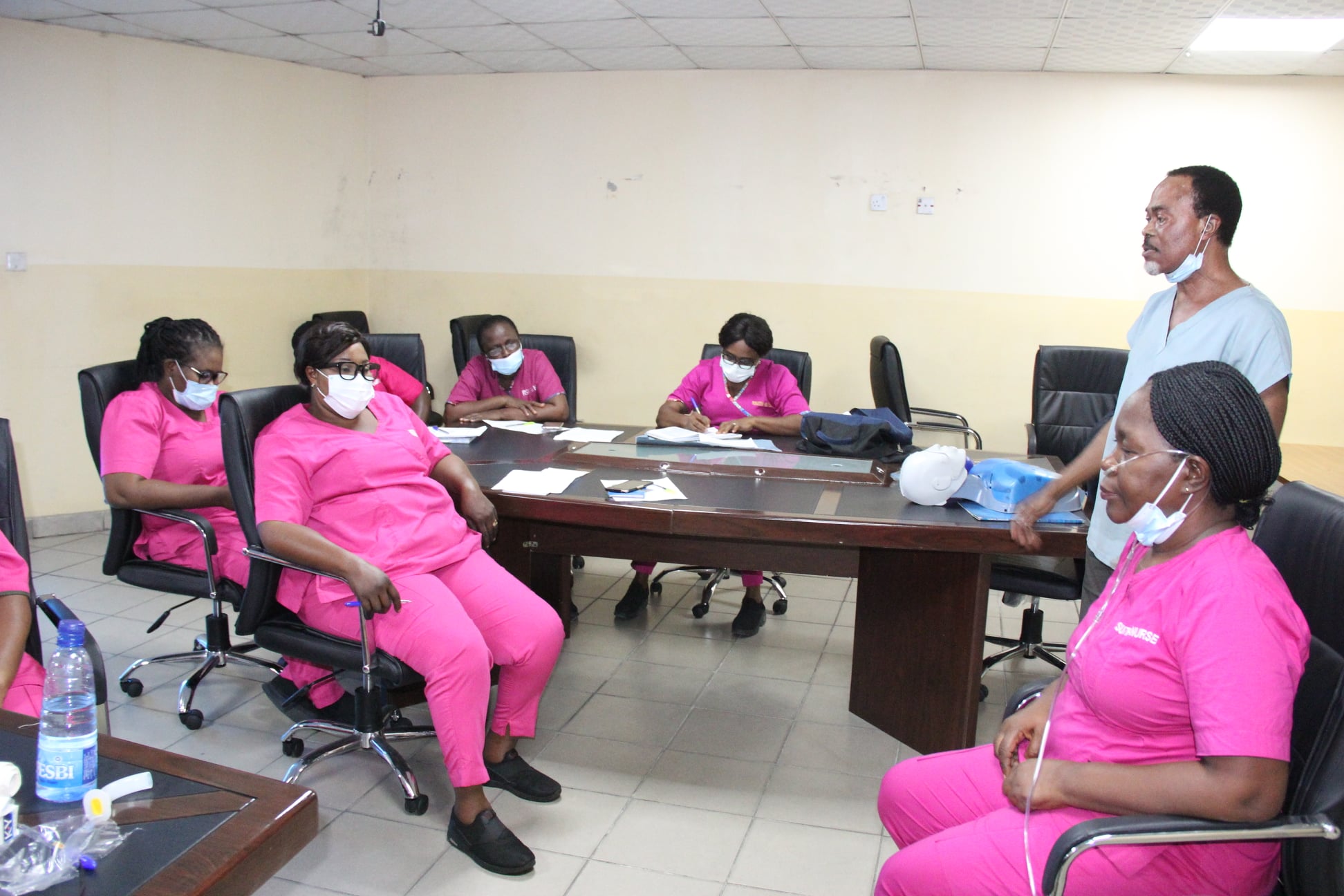 Nurses on Basic Life Support Training (BLS)
