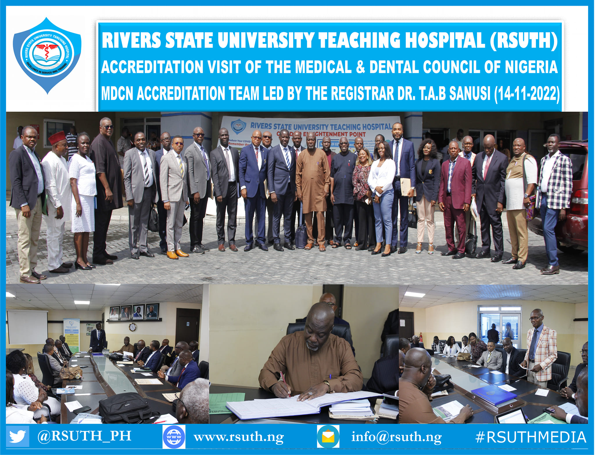 ACCREDITATION VISIT OF THE MEDICAL AND DENTAL COUNCIL OF NIGERIA (MDCN)