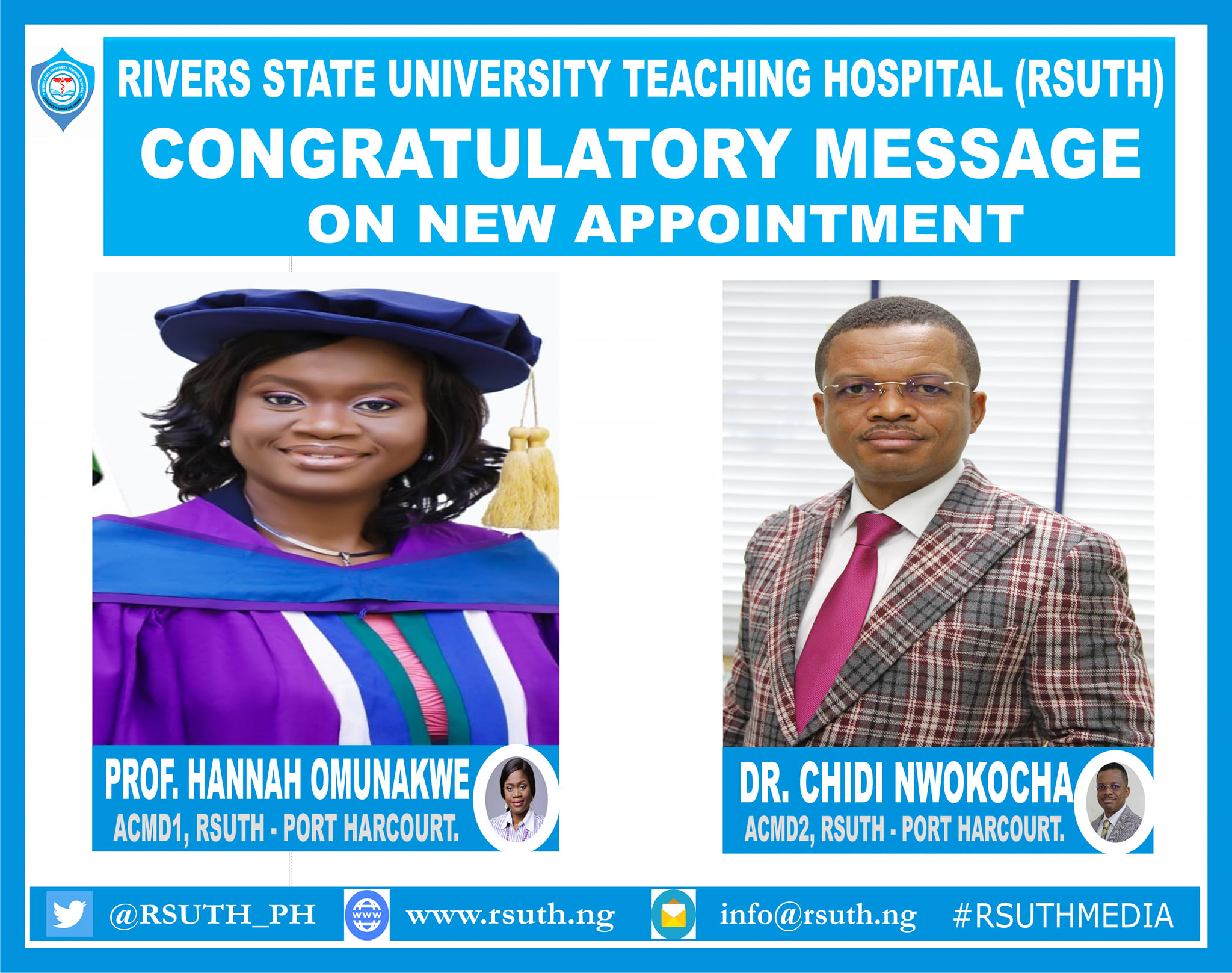 CONGRATULATORY MESSAGE ON NEW APPOINTMENT