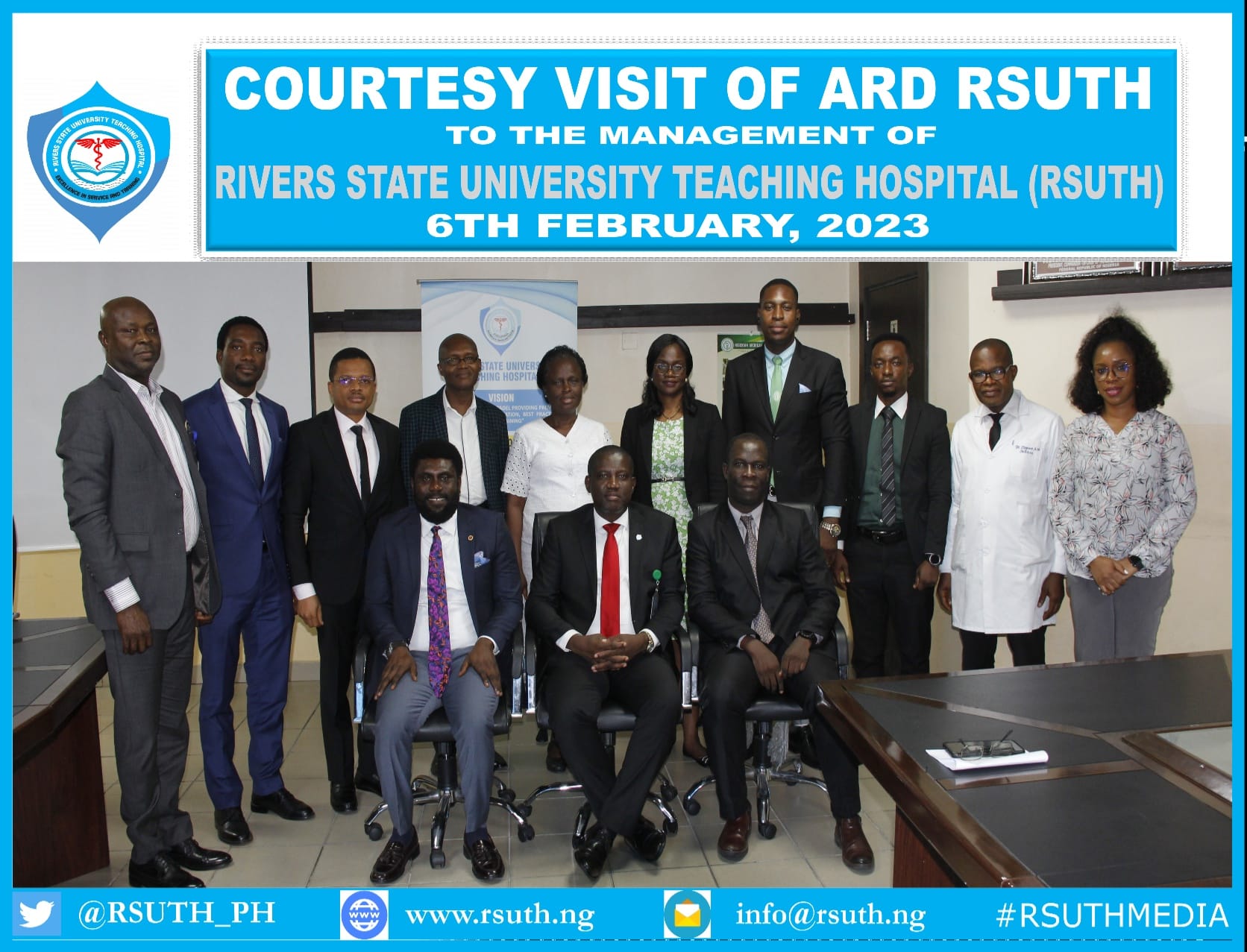 ARD COURTESY VISIT TO THE MANAGEMENT OF RSUTH, PORT HARCOURT. 06/02/2023